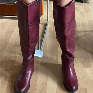 FrancoSartoWideCalf-LHaleenWC,Bordo Le,9.5M NEW